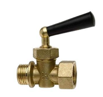 Кран для манометра ВВ 1/2" RM15MM ручка черная WATTS 10009480